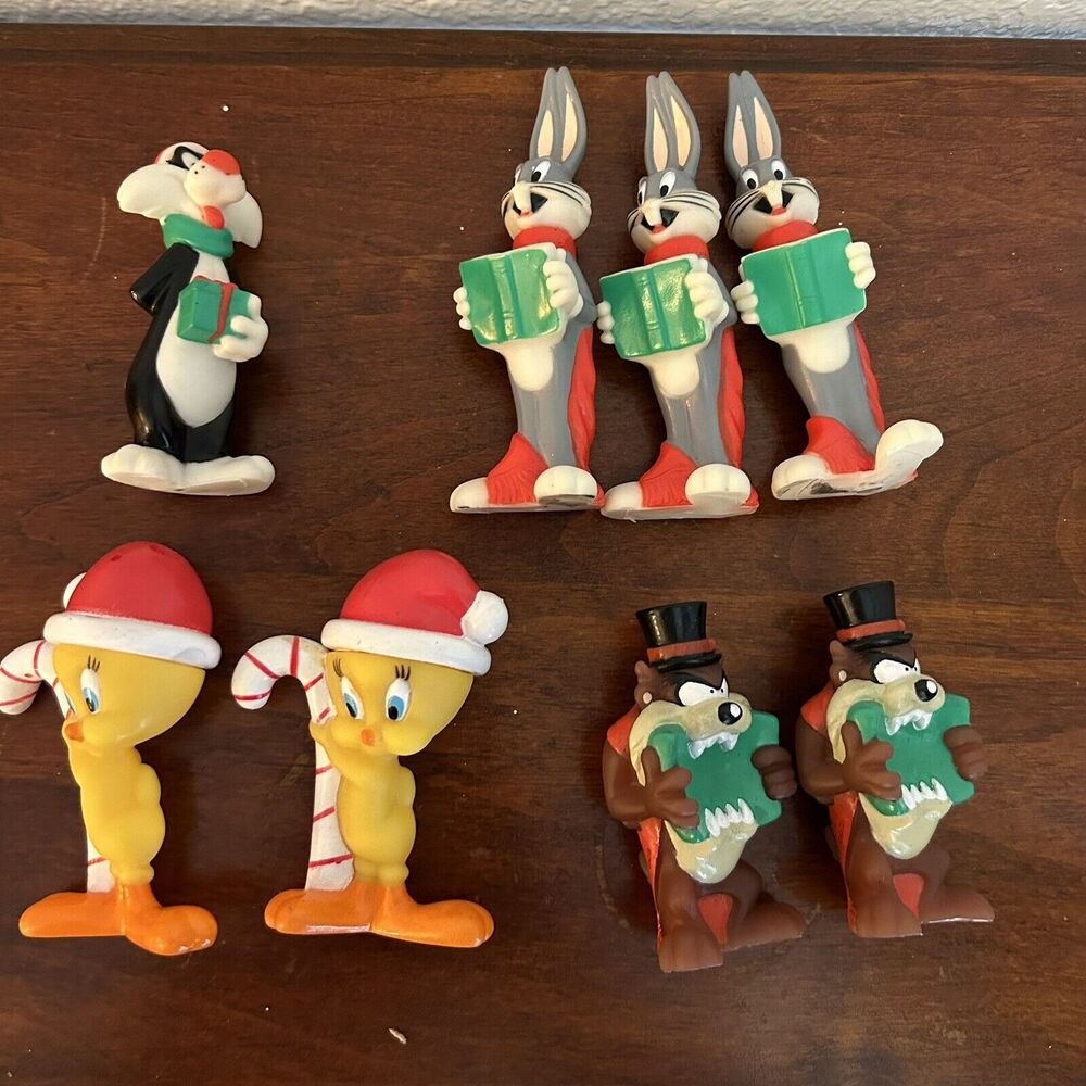 Vintage 1987 Looney Tunes Characters String Light Covers Lot Of 8